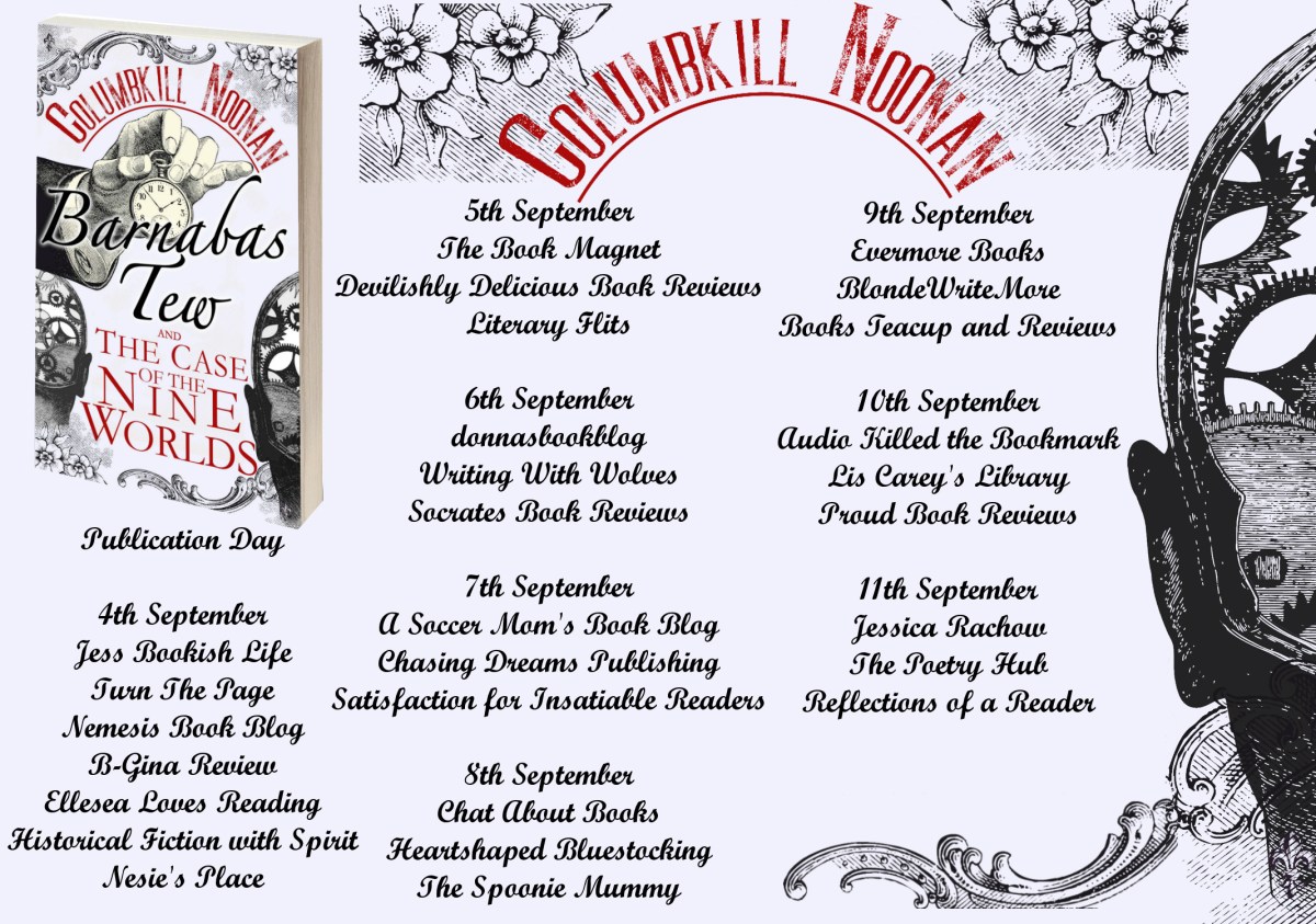 Blog Tour Promo: “Barnabas Tew and the Case of the Nine Worlds” by Columbkill Noonan